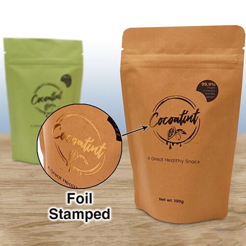 foil stamped pouches