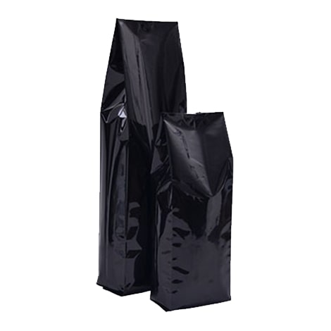 Shiny Black Side Gusset Bags