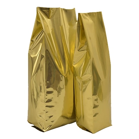 Shiny Gold Side Gusset Bags